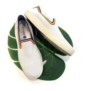 ROTHY’S Rainbow Pride Slip On Sneakers (Sz 43.5)